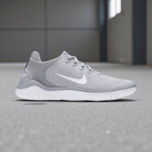 Nike Free Run 2018 Mens Running Shoes Size 10 Wolf Grey/White 942836 003 NEW